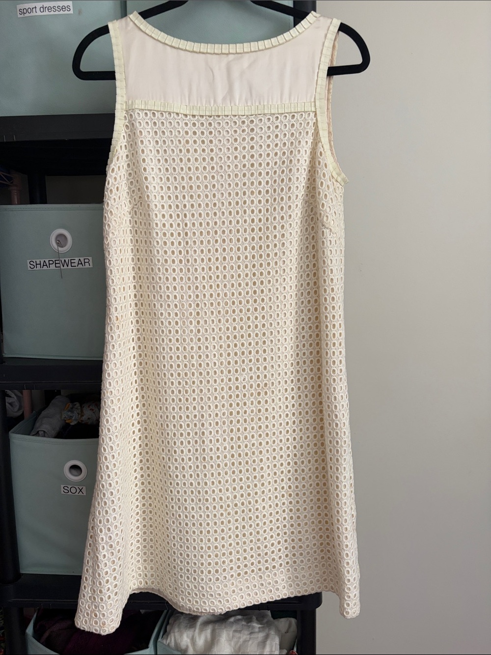 Lilly Pulitzer white label cream eyelet a line dress